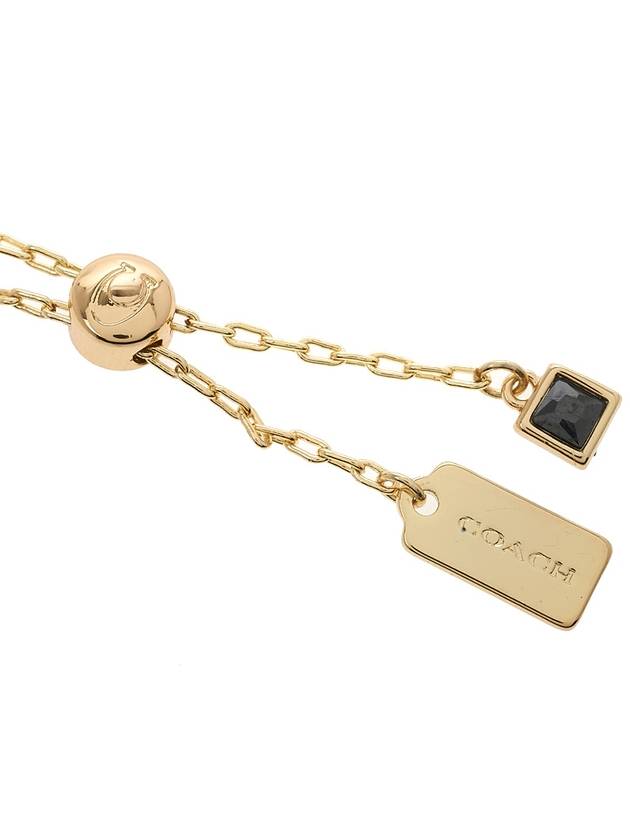 Signature Crystal Slider Bracelet Gold - COACH - BALAAN 6