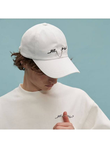 RE Chain Ball Cap White - REPLAYCONTAINER - BALAAN 1