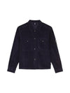 Corduroy Button Utility Shirt Jacket Dark Blue - CP COMPANY - BALAAN 2