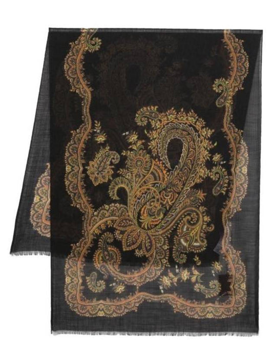 Cashmere Muffler Black - ETRO - BALAAN 1