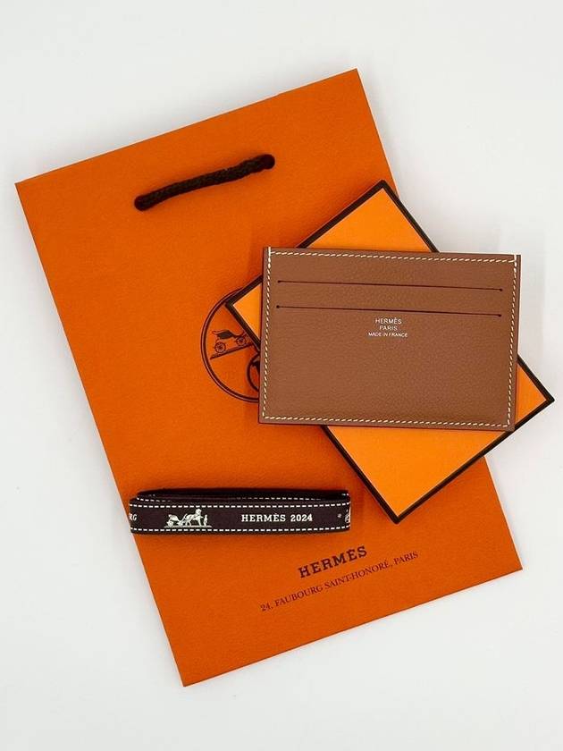 Citizen Twill Card Wallet Brown - HERMES - BALAAN 9