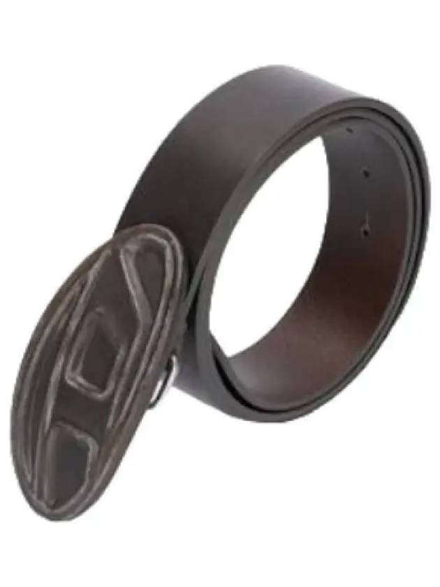 Oval logo belt brown waistband - DIESEL - BALAAN 1