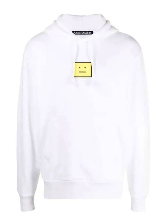 Face Logo Hoodie White - ACNE STUDIOS - BALAAN 1