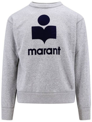 Mikoy Big Logo Cotton Sweatshirt Grey - ISABEL MARANT - BALAAN 1