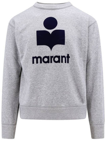 Mikoy Big Logo Cotton Sweatshirt Grey - ISABEL MARANT - BALAAN 1