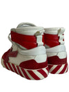 bulkized leather high-top sneakers red - OFF WHITE - BALAAN.