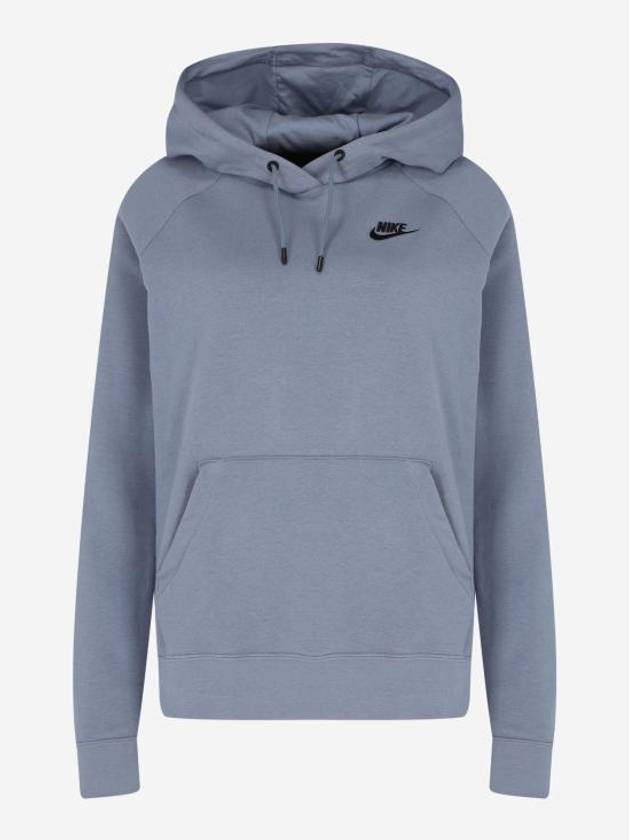 Women's Essential Fleece Hoodie Blue - NIKE - BALAAN 2