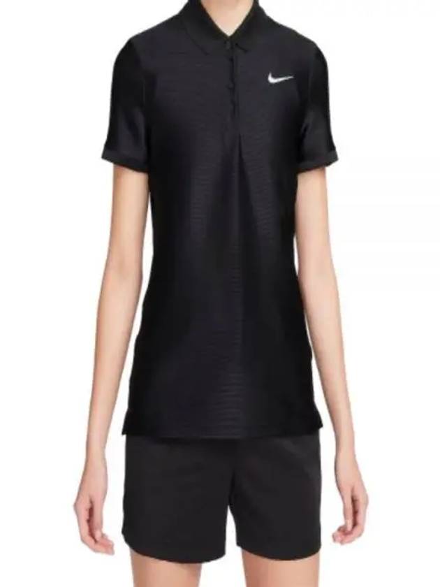 Golf Shoes Women's Golf Dri-Fit Victory Short Sleeve Polo VNR FD6710 010 W NK DF VCTRY SS POLO - NIKE - BALAAN 2