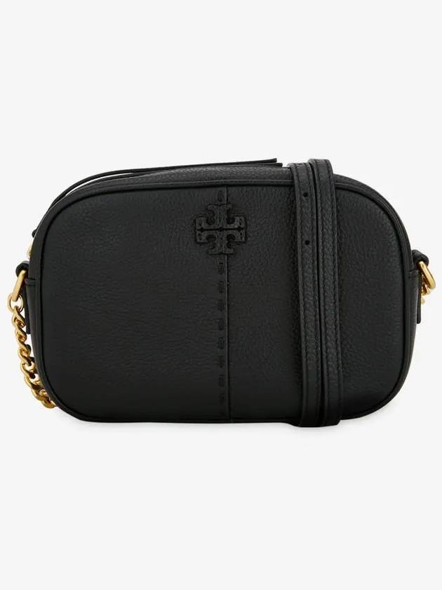 McGraw Logo Camera Shoulder Bag Black - TORY BURCH - BALAAN 3