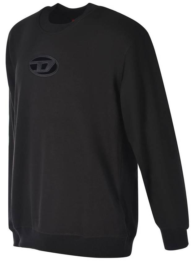 S Boxt OD Cut Out Oval D Logo Sweatshirt Black - DIESEL - BALAAN 3