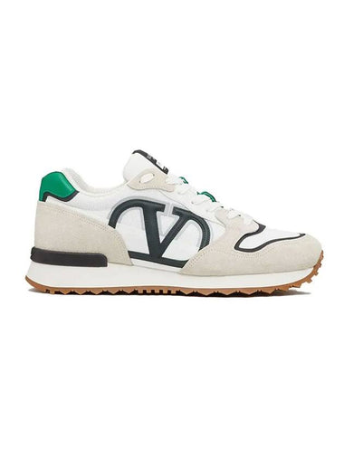 V Logo Low Top Sneakers White - VALENTINO - BALAAN 1