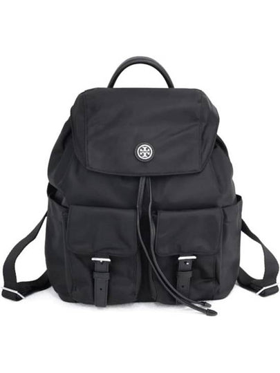 Virginia Flap Nylon Backpack Black - TORY BURCH - BALAAN 2