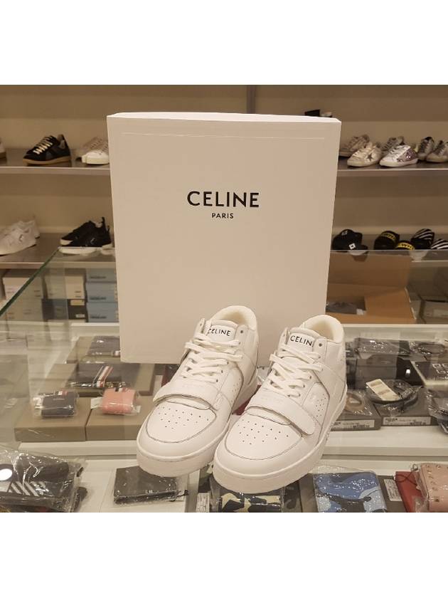 Velcro CT 02 Mid Top Sneakers White - CELINE - BALAAN 2