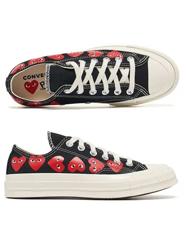 P1K126 1 PLAY Play Multi Heart Chuck Taylor Low Sneakers - COMME DES GARCONS - BALAAN 1