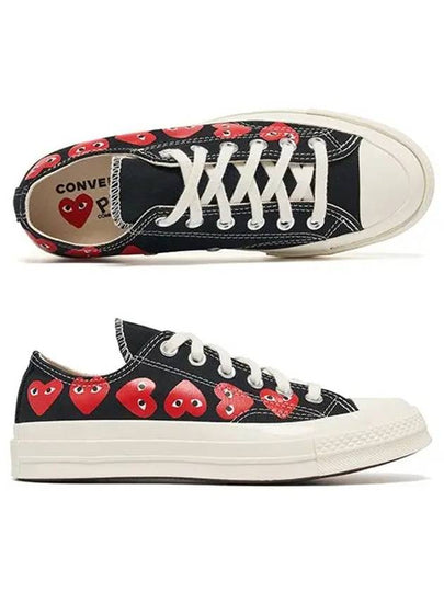 P1K126 1 PLAY Play Multi Heart Chuck Taylor Low Sneakers - COMME DES GARCONS - BALAAN 2