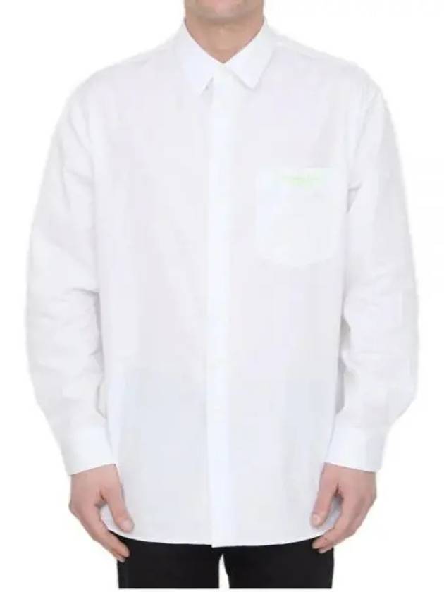 Cotton Long Sleeve Shirt White - DIOR - BALAAN 2