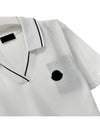 Moncler Logo Patch Polo Shirt White - MONCLER - BALAAN 3