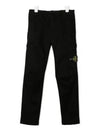 Kids Patch Cargo Pants Black 731630814 V0029 - STONE ISLAND - BALAAN 4