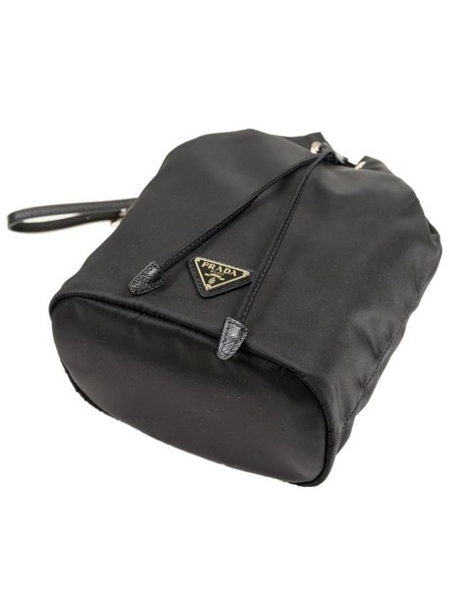 Re-Nylon Drawstring Pouch Black - PRADA - BALAAN 5