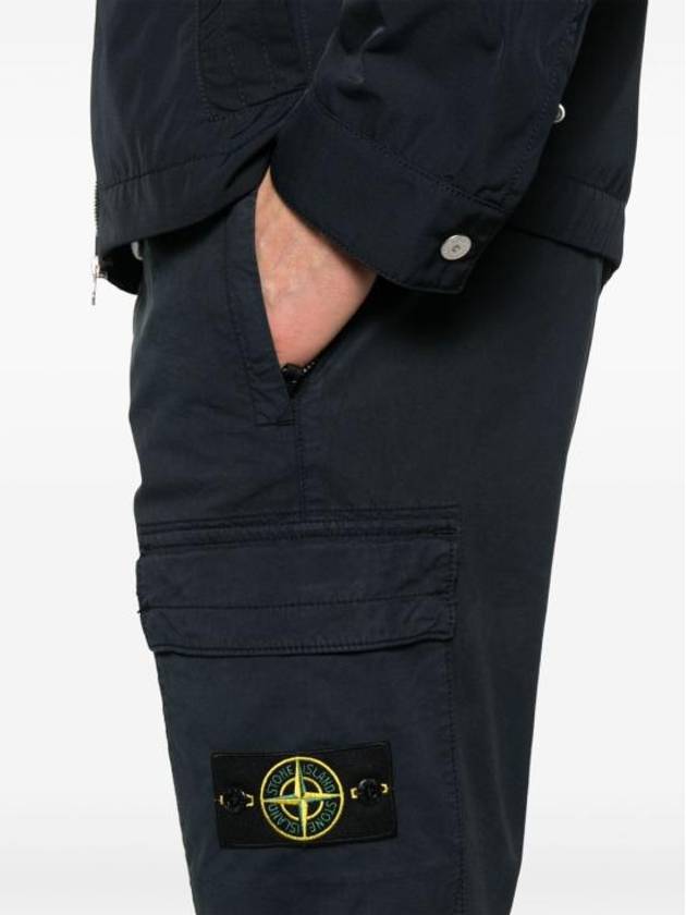 Supima Cotton Twill Stretch Straight Pants Navy - STONE ISLAND - BALAAN 6