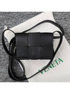 Intrecciato Cassette Small Cross Bag Black - BOTTEGA VENETA - BALAAN 3