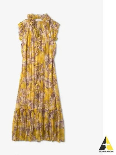 Women's Floral Long Dress Yellow - ZIMMERMANN - BALAAN 2