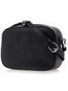 Women's Logo Nappa Leather Cross Bag Black - VIVIENNE WESTWOOD - BALAAN.