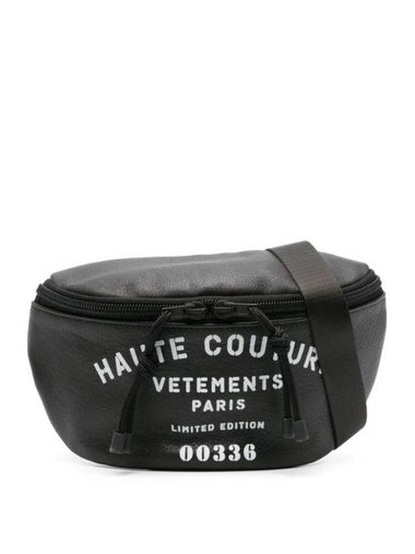 logo print leather belt bag UE64FA360B - VETEMENTS - BALAAN 1