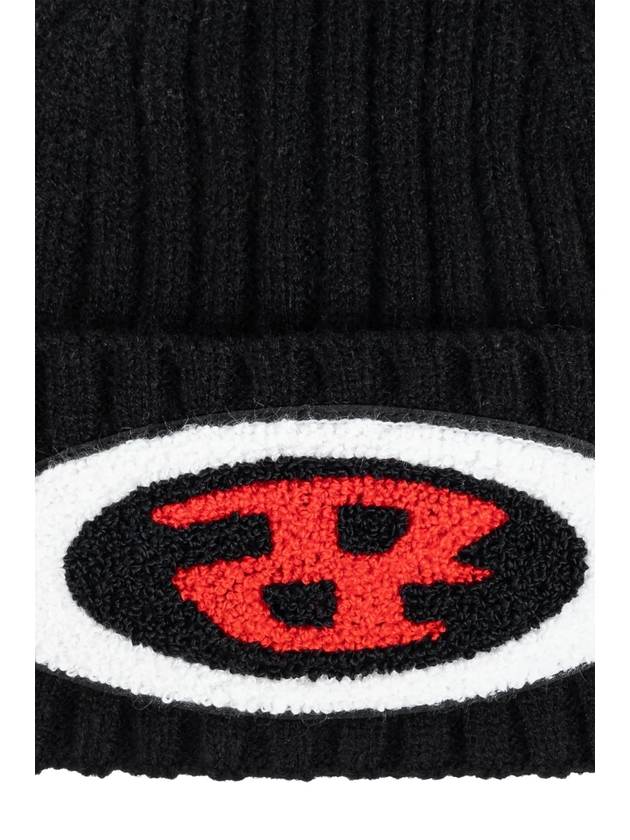 Intarsia C Logo Beanie Black - DIESEL - BALAAN 4