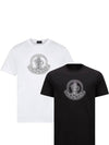 Logo Motif Short Sleeve T-Shirt White - MONCLER - BALAAN 2