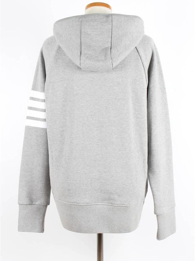 diagonal hood zip up - THOM BROWNE - BALAAN 4