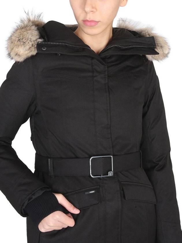 Morgan Coyote Fur Long Parka Black - NOBIS - BALAAN 5