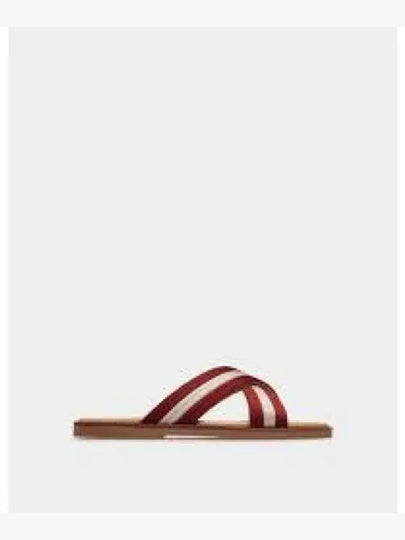 Crossover Strap Slippers Red - BALLY - BALAAN 2