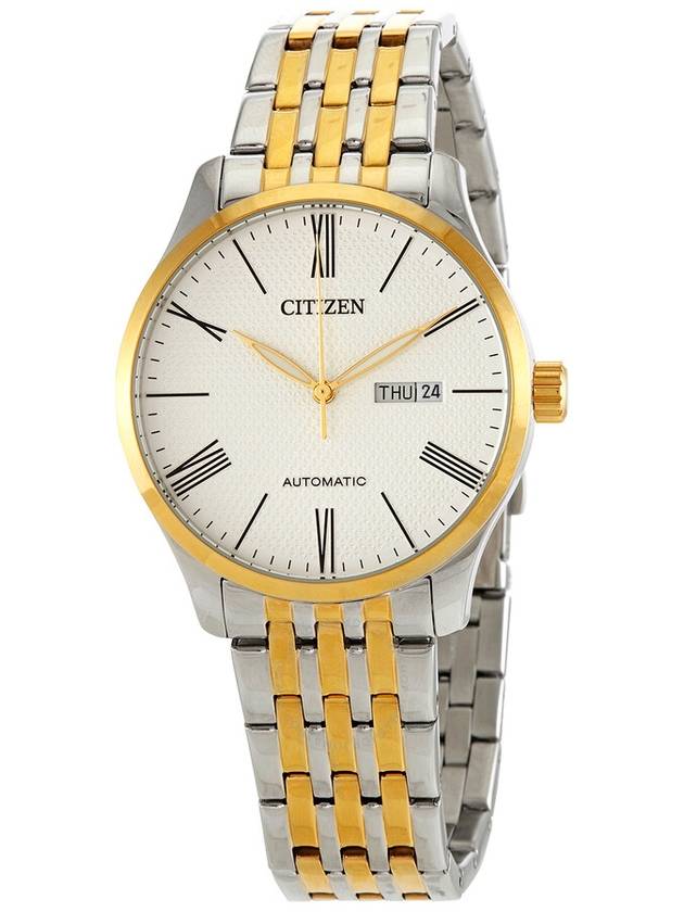 Citizen Automatic White Dial Two-tone Men's Watch NH8354-58A - CITIZEN - BALAAN 1