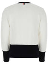 RWB Striped Cotton Knit Top White - THOM BROWNE - BALAAN 3