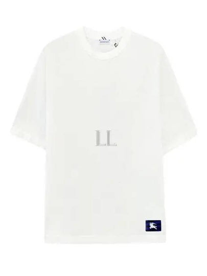 Logo Patch Cotton Jersey Short Sleeve T-Shirt Ivory - BURBERRY - BALAAN 2