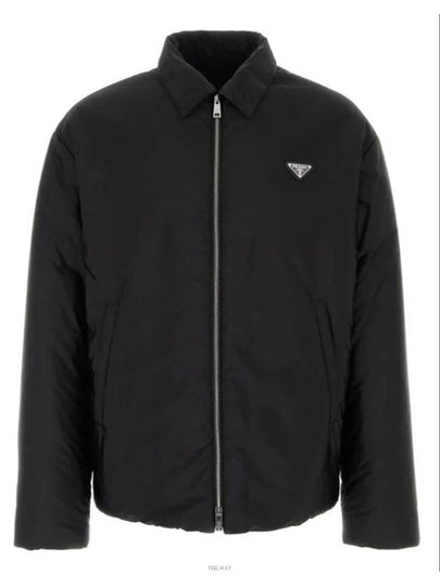 Re nylon zip up jacket black - PRADA - BALAAN 2