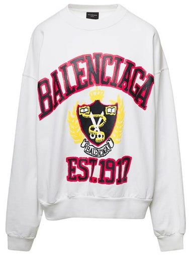 Graphic Printing Sweatshirt White - BALENCIAGA - BALAAN 1