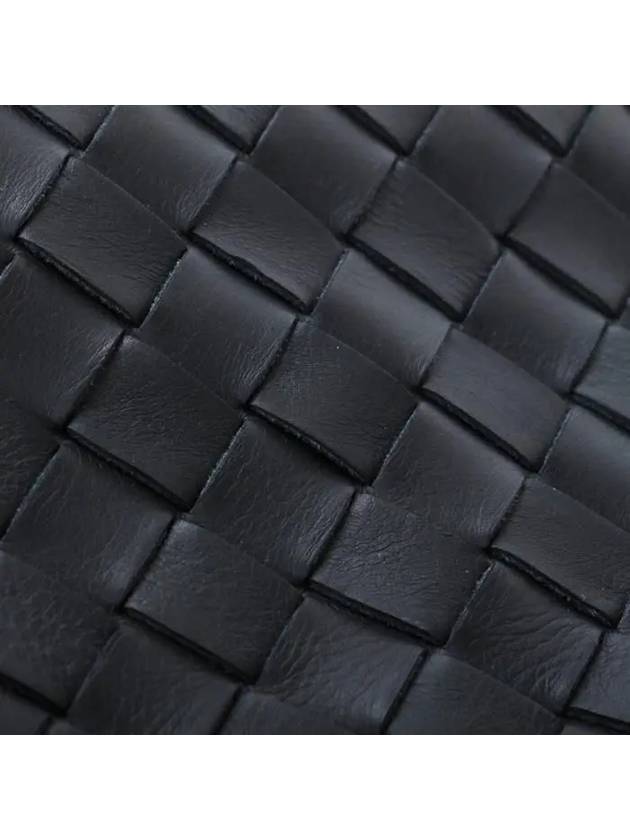 Intrecciato Document Clutch Bag Black - BOTTEGA VENETA - BALAAN 9