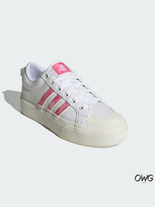 Bravada 2.0 Platform Low Top Sneakers Pink White - ADIDAS - BALAAN 2