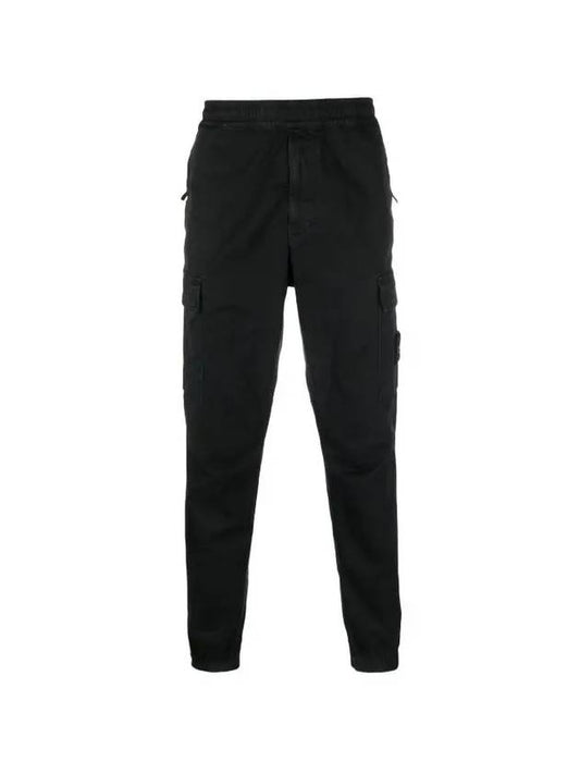 Wappen Patch Cargo Track Pants Black - STONE ISLAND - BALAAN 1