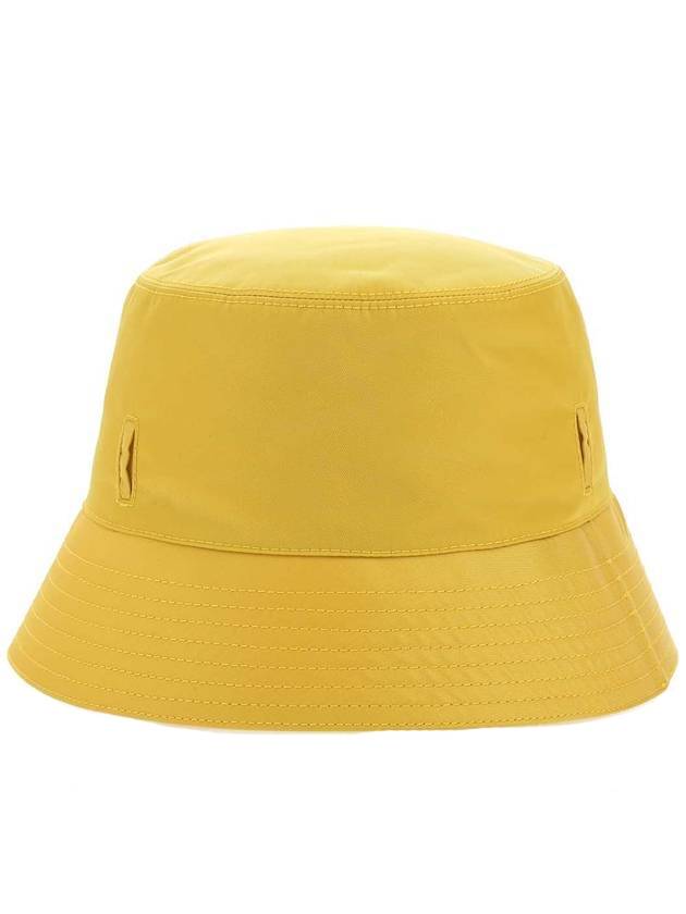 triangle logo pouch re-nylon bucket hat yellow - PRADA - 1