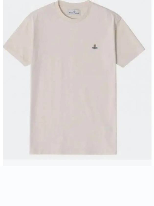 ORB Logo Cotton Short Sleeve T-Shirt Birch - VIVIENNE WESTWOOD - BALAAN 2