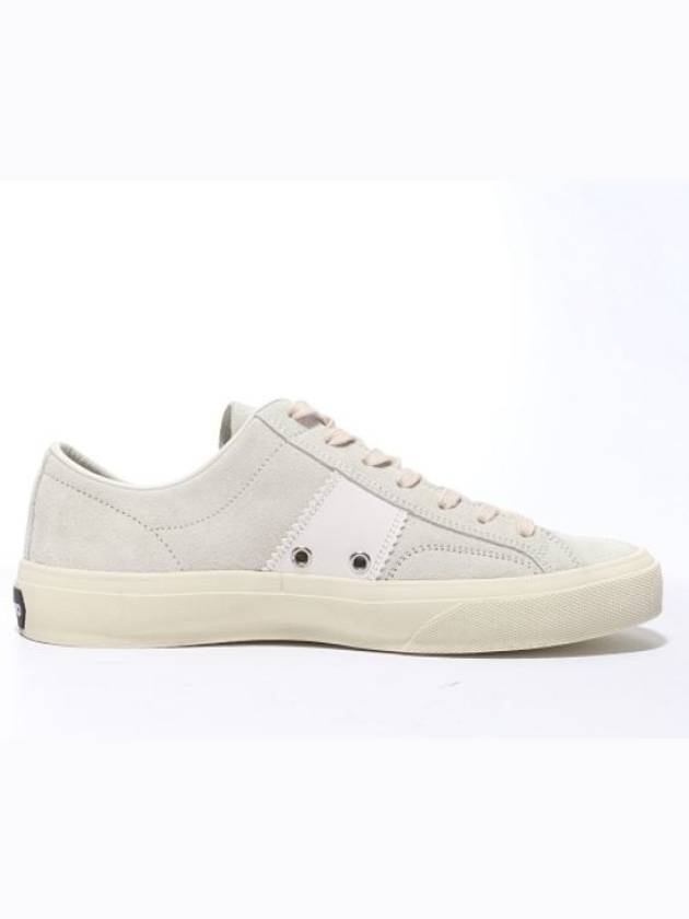 Suede Low Top Sneakers Marble Cream - TOM FORD - BALAAN 3