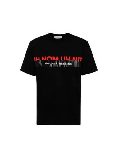 Men s Logo Print Black Short Sleeve T Shirt NMW20201 009 1156832 - IH NOM UH NIT - BALAAN 1