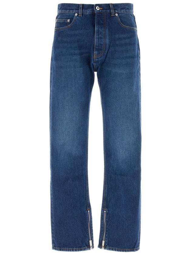 23 fw Blue Denim Jeans OMYA177F23DEN0024400 B0480447243 - OFF WHITE - BALAAN 2