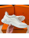 Bouncing Sneakers Mesh Suede Goatskin Blanc - HERMES - BALAAN 4