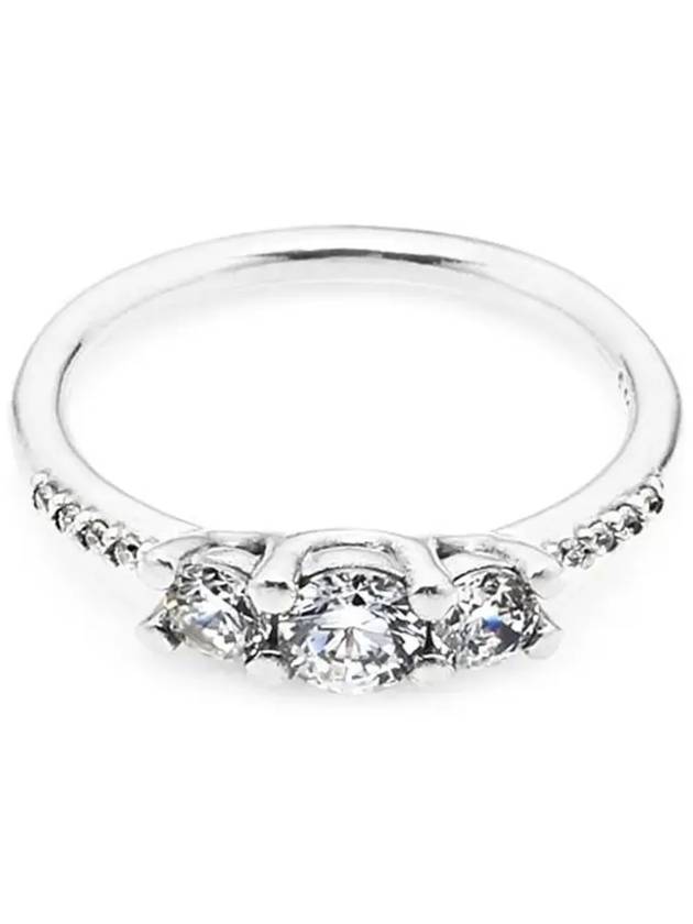 Clear 3 Stone Ring Silver - PANDORA - BALAAN 5