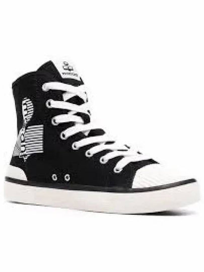 Women's Benkeenh Logo High Top Sneakers Black - ISABEL MARANT - BALAAN 2