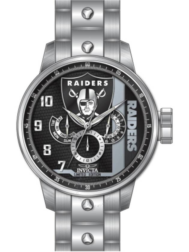 Invicta NFL Las Vegas Raiders GMT Quartz Men's Watch 45126 - INVICTA - BALAAN 1